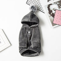 HKM-2818365 Pet Warm Hoodie - Cozy Cloth Sweater Available in Red, Navy Blue, and Grey, Multiple Sizes XS-XXL