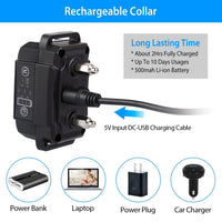 HKM-2818749 Rechargeable Waterproof Dog Bark Collar with Beep, Vibration, and Static Modes for Training