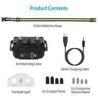 HKM-2818749 Rechargeable Waterproof Dog Bark Collar with Beep, Vibration, and Static Modes for Training