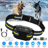 HKM-2818749 Rechargeable Waterproof Dog Bark Collar with Beep, Vibration, and Static Modes for Training
