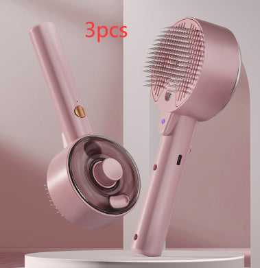 HKM-2818877 Pet Self-Cleaning Grooming Brush with UV Sterilization and Essential Oil Spray for Dogs and Cats