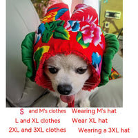 HKM-2819645 New Year Floral Chinese Style Pet Clothing for Dogs and Cats
