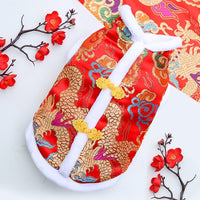 HKM-2819645 New Year Floral Chinese Style Pet Clothing for Dogs and Cats