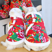 HKM-2819645 New Year Floral Chinese Style Pet Clothing for Dogs and Cats