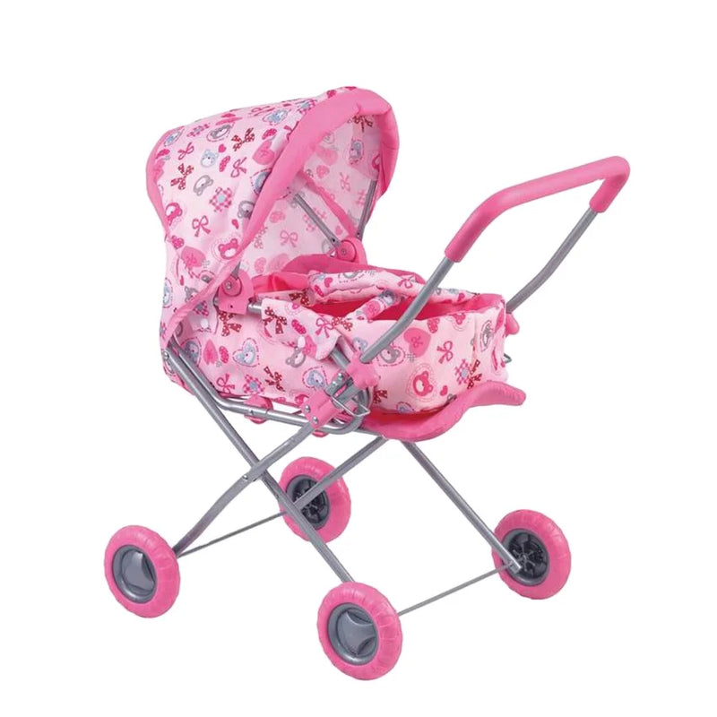 HKM-282003 Colorful Plastic Baby Doll Trolley Carriage for Ages 2 and Up