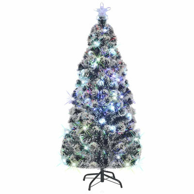 HKM-282003 Illuminated 150 cm Artificial Christmas Tree with LED Lights and Steel Stand