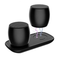 HKM-282067 Dual-Function Bluetooth Speaker with Magnetic Charging Base - Wireless Hands-Free Calling, Multiple Audio Formats Supported