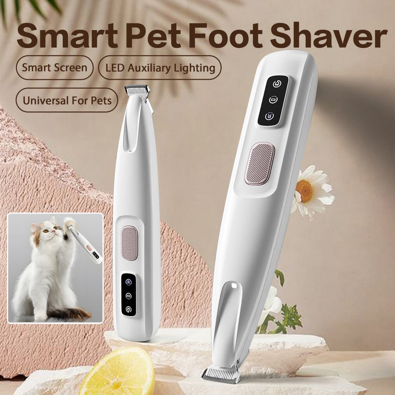 HKM-282131 Rechargeable Quiet Pet Paw Trimmer - Waterproof Cordless Clippers for Home Grooming