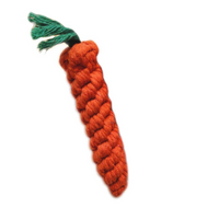 HKM-2823869 Hand-Knitted Cotton Rope Carrot Toy for Dogs and Cats - Perfect for Molar Playtime