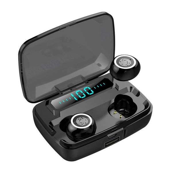 HKM-282387 Wireless Bluetooth Sports Headset with Digital Battery Display and Stereo Sound