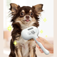 HKM-2824509 Self-Cleaning Pet Comb with Integrated Mist Humidifier for Dogs and Cats, Ideal for Dematting and Grooming