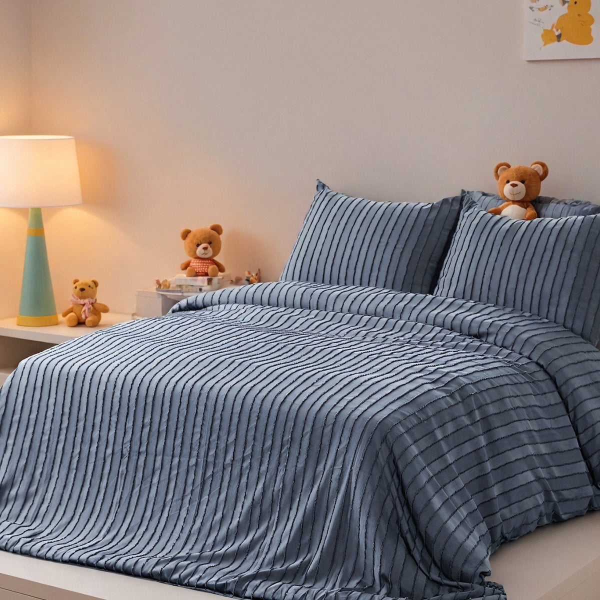 HKM-282515 Soft Microfiber Quilt Cover Set with Matching Pillowcases