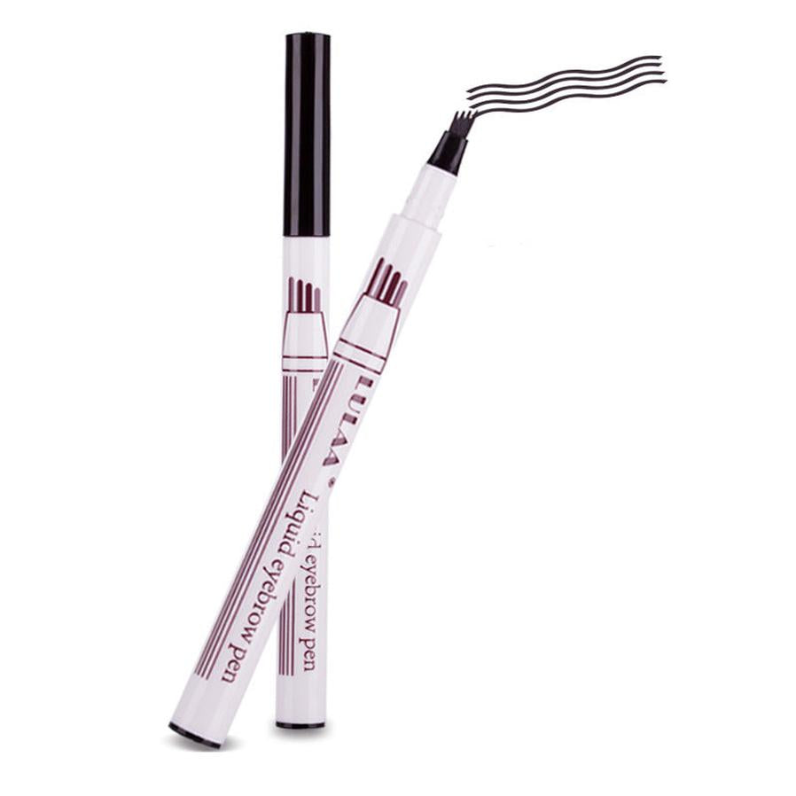 HKM-282579 Waterproof Four-Claw Eyebrow Pencil in Dark Gray - Precision Makeup Tool