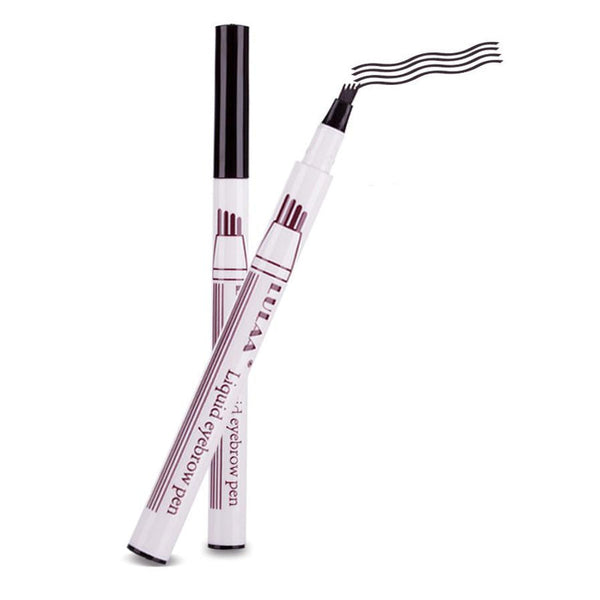 HKM-282579 Waterproof Four-Claw Eyebrow Pencil in Dark Gray - Precision Makeup Tool