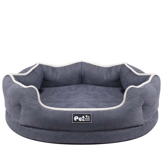 HKM-282707 Cozy Memory Foam Pet Sofa Cushion - Tear Resistant, Washable, Available in Blue, Pink, Grey