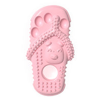 HKM-2827453 Durable Rubber Dog Chewing Slippers for Teeth Cleaning and Oral Health