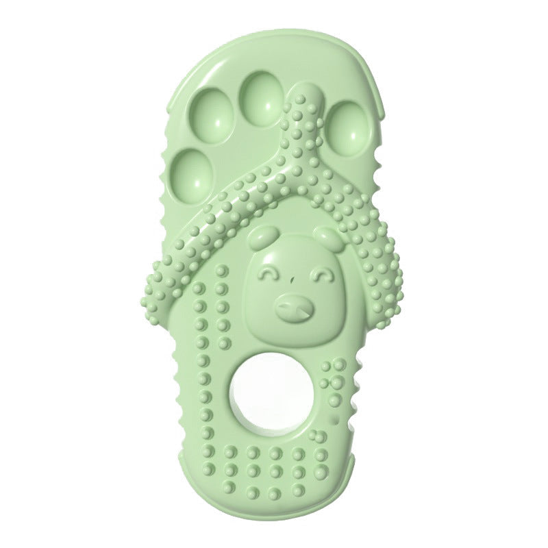 HKM-2827453 Durable Rubber Dog Chewing Slippers for Teeth Cleaning and Oral Health