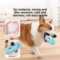 HKM-2827453 Durable Rubber Dog Chewing Slippers for Teeth Cleaning and Oral Health