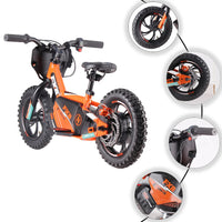 HKM-282771 250W 36V Electric Balance Bike for Kids - 12", 16", or 20" Wheel Size, Disc Brake, Aluminum Alloy Frame