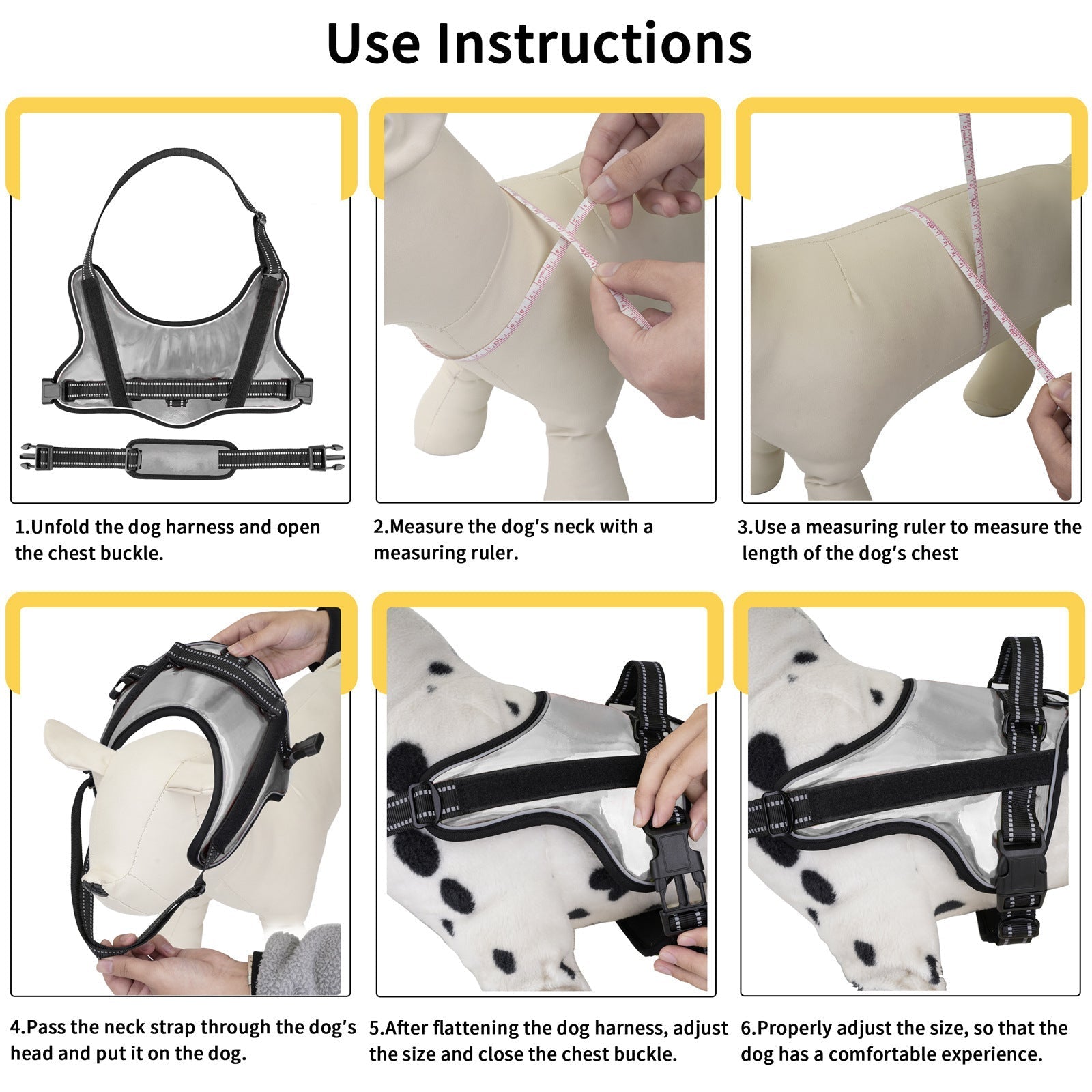 HKM-2828093 Durable Dog Traction Rope Vest for Medium and Large Dogs ¨C Adjustable Chest Strap in Various Colors