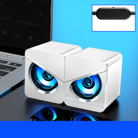 HKM-282835 USB Wired Mini Stereo Speakers with Volume Control for Desktop and Notebook Use