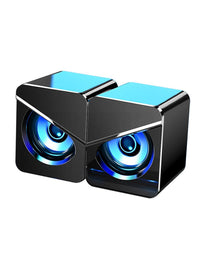HKM-282835 USB Wired Mini Stereo Speakers with Volume Control for Desktop and Notebook Use