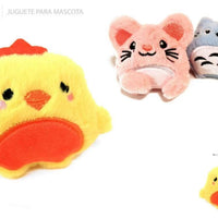 HKM-2828477 Cat Toys Set - Plush Chick, Mouse, and Owl for Playful Kittens