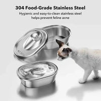 HKM-282963 Stainless Steel 2L Cat Water Fountain with Quiet Operation