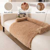 HKM-2830269 Cozy Plush Dog Bed Sofa Mat - Fluffy Nest Design for Fall and Winter Warmth