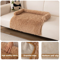HKM-2830269 Cozy Plush Dog Bed Sofa Mat - Fluffy Nest Design for Fall and Winter Warmth