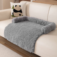 HKM-2830269 Cozy Plush Dog Bed Sofa Mat - Fluffy Nest Design for Fall and Winter Warmth
