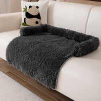 HKM-2830269 Cozy Plush Dog Bed Sofa Mat - Fluffy Nest Design for Fall and Winter Warmth