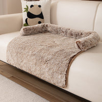 HKM-2830269 Cozy Plush Dog Bed Sofa Mat - Fluffy Nest Design for Fall and Winter Warmth