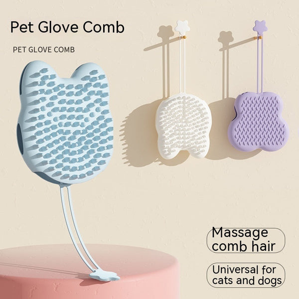 HKM-2830397 Silicone Cat Grooming Gloves for Effective Hair Removal and Cleaning
