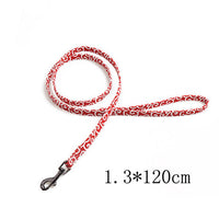 HKM-2830781 Cute Denim Blue Flower Pet Collar with Metal Buckle and Adjustable Length for Dogs