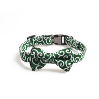 HKM-2830781 Cute Denim Blue Flower Pet Collar with Metal Buckle and Adjustable Length for Dogs
