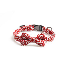 HKM-2830781 Cute Denim Blue Flower Pet Collar with Metal Buckle and Adjustable Length for Dogs