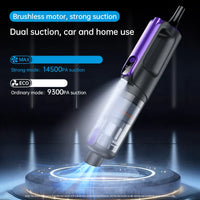 HKM-283091 High-Power Wireless Car Vacuum Cleaner with Digital Display and Tornado Cyclone Technology for Home and Automobile Use