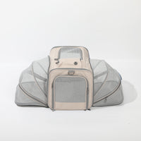 HKM-2831037 Spacious Outdoor Portable Pet Bag with Breathable Oxford Cloth – Available in Beige, Blue, Khaki, Gray, Green, and Purple