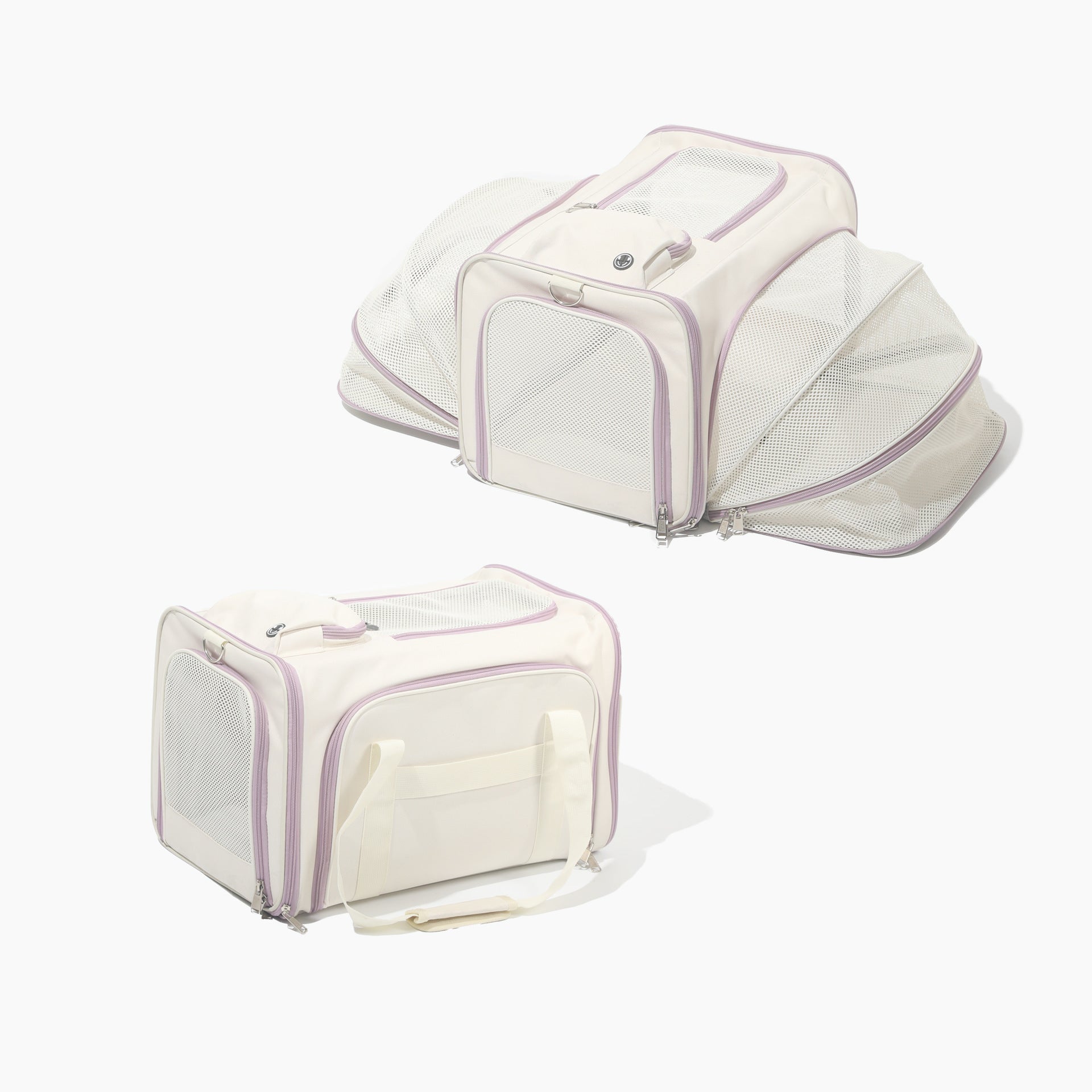 HKM-2831037 Spacious Outdoor Portable Pet Bag with Breathable Oxford Cloth – Available in Beige, Blue, Khaki, Gray, Green, and Purple