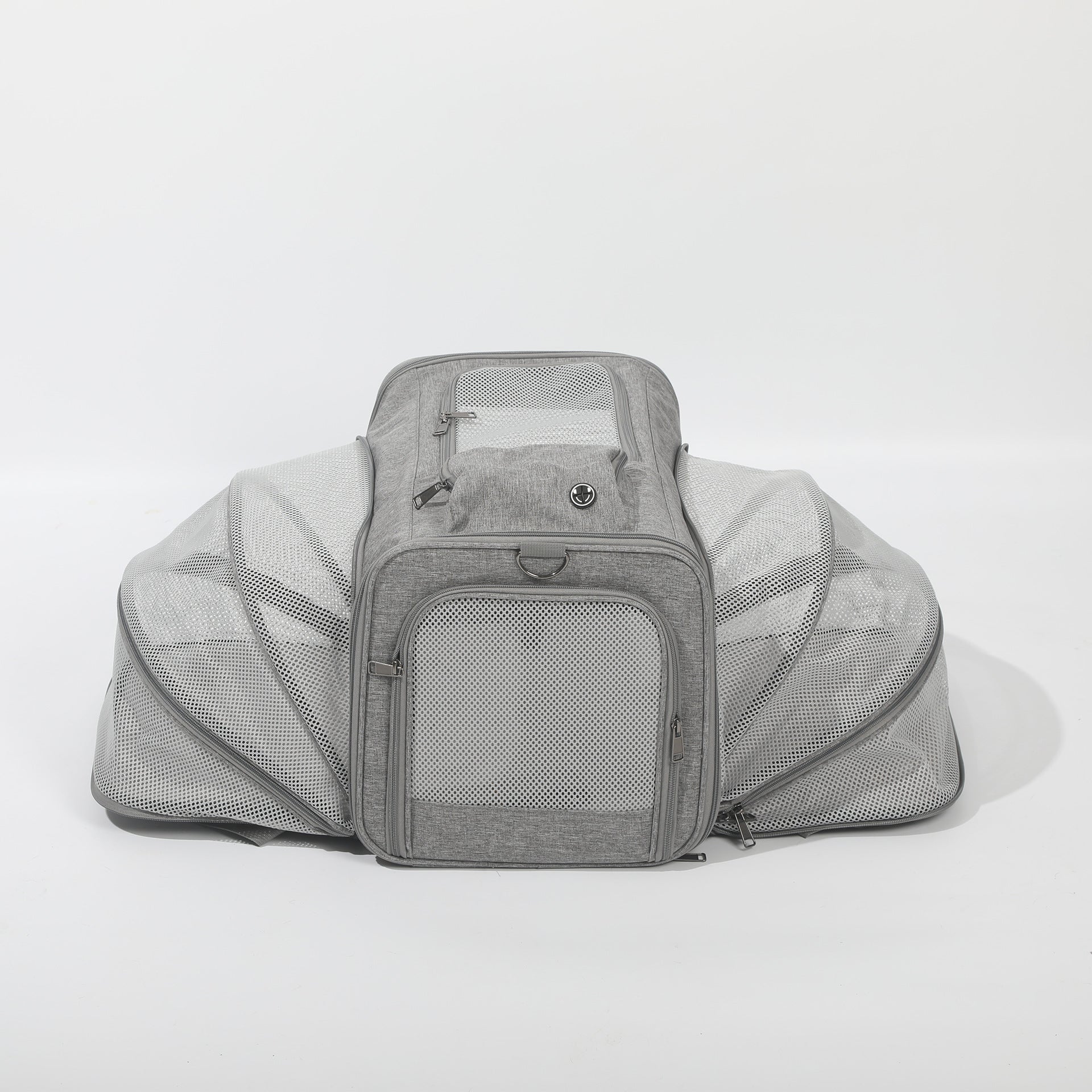HKM-2831037 Spacious Outdoor Portable Pet Bag with Breathable Oxford Cloth – Available in Beige, Blue, Khaki, Gray, Green, and Purple