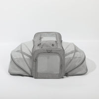 HKM-2831037 Spacious Outdoor Portable Pet Bag with Breathable Oxford Cloth – Available in Beige, Blue, Khaki, Gray, Green, and Purple