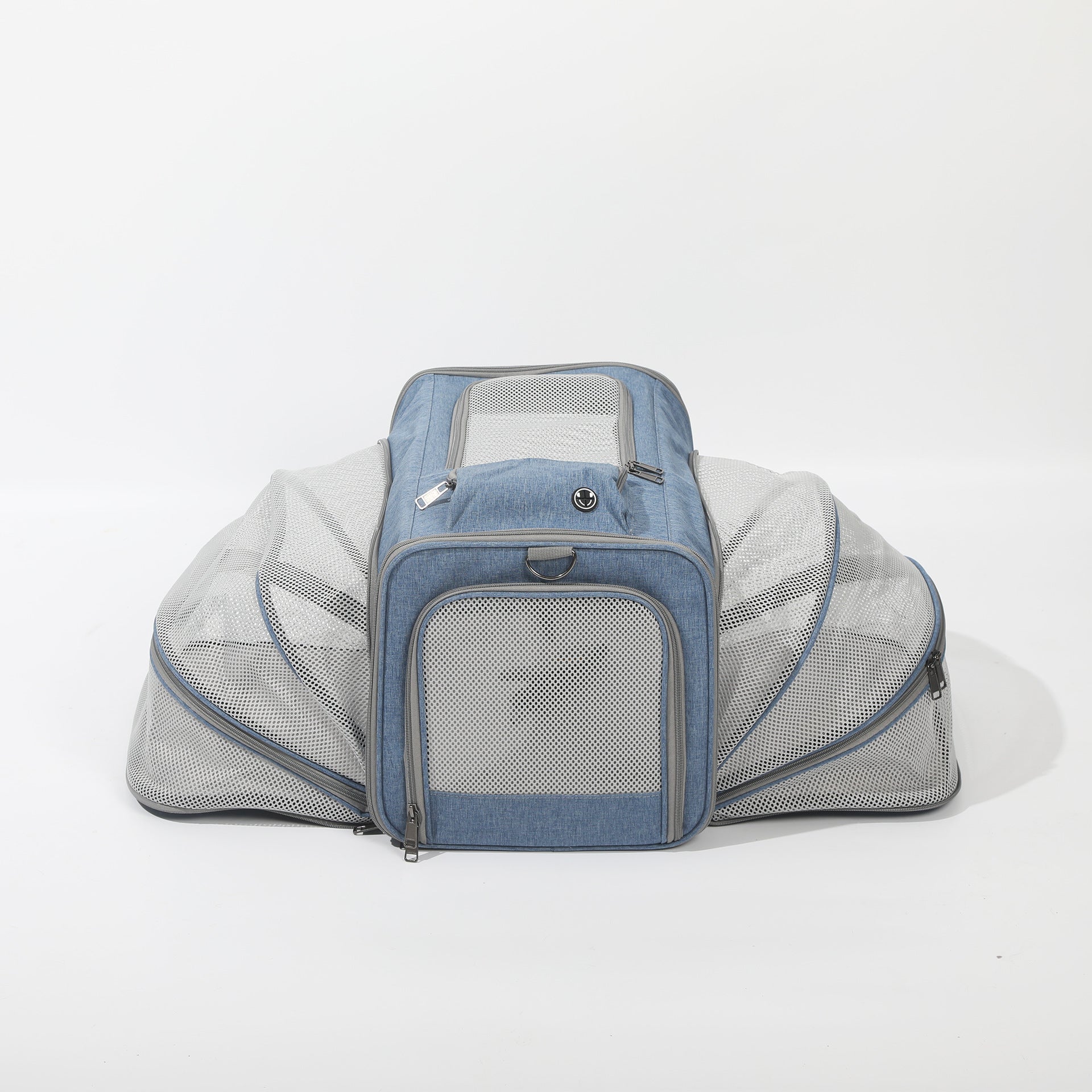 HKM-2831037 Spacious Outdoor Portable Pet Bag with Breathable Oxford Cloth – Available in Beige, Blue, Khaki, Gray, Green, and Purple