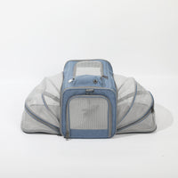 HKM-2831037 Spacious Outdoor Portable Pet Bag with Breathable Oxford Cloth – Available in Beige, Blue, Khaki, Gray, Green, and Purple