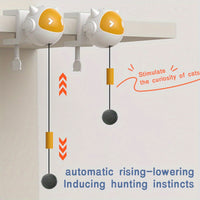 HKM-2832061 Interactive Automatic Cat Toy with Moving Ball for Stimulating Hunting Instincts – Durable Design, Battery Operated