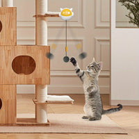 HKM-2832061 Interactive Automatic Cat Toy with Moving Ball for Stimulating Hunting Instincts – Durable Design, Battery Operated