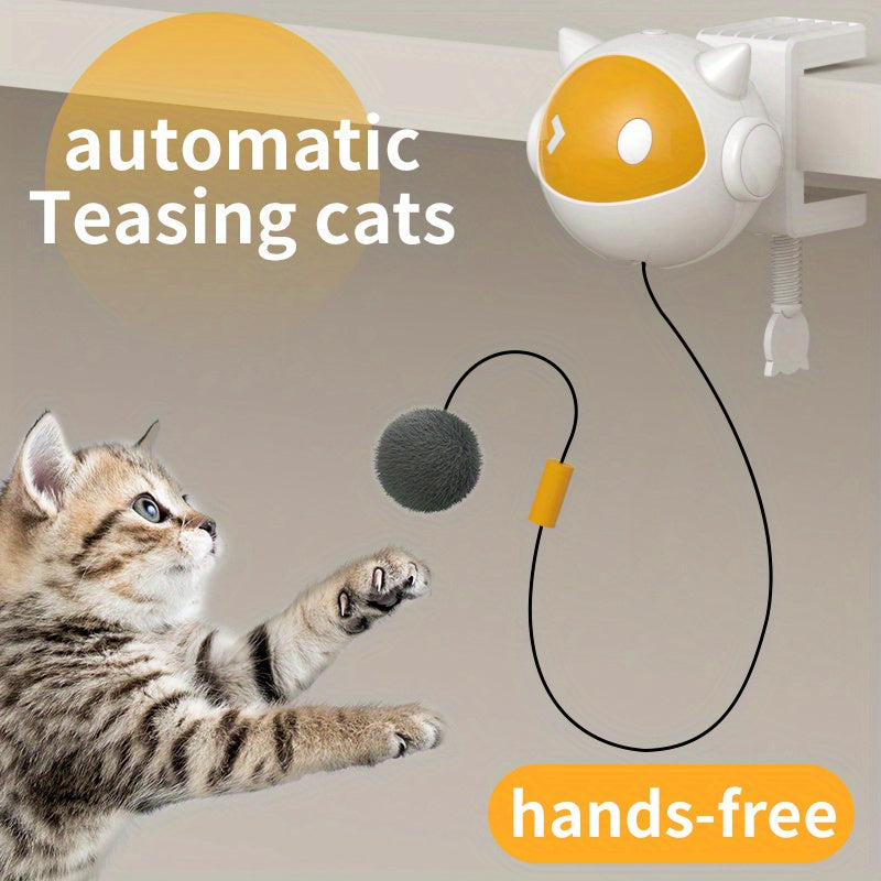 HKM-2832061 Interactive Automatic Cat Toy with Moving Ball for Stimulating Hunting Instincts – Durable Design, Battery Operated