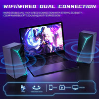 HKM-283347 2.0 Desktop USB RGB Multimedia Speaker with Super Bass for PC and Laptop Gaming