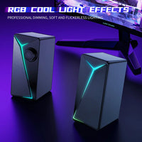 HKM-283347 2.0 Desktop USB RGB Multimedia Speaker with Super Bass for PC and Laptop Gaming