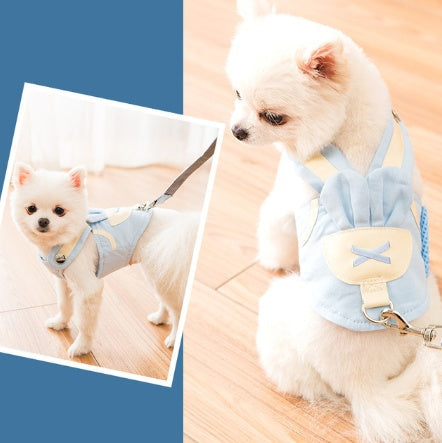 HKM-2833853 Comfortable Breathable Dog Harness and Leash Set for Small to Medium Pets